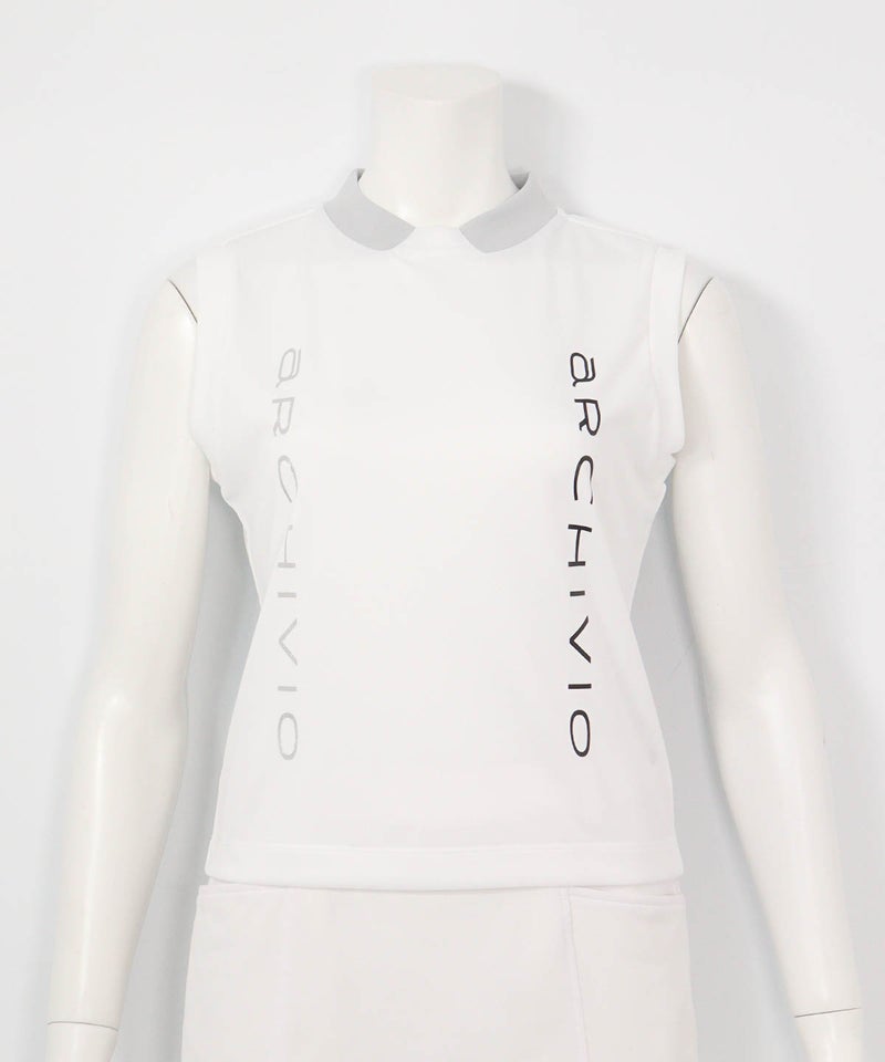 ダブルロゴUVノースリプルオーバー（ホワイト）前