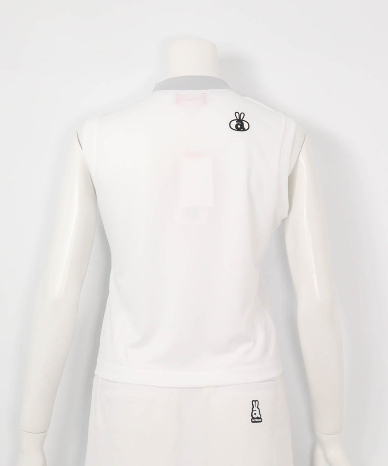 ダブルロゴUVノースリプルオーバー（ホワイト）後ろ