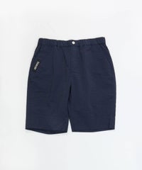【メンズ】ギンガム冷感ショートパンツ(ネイビー)前