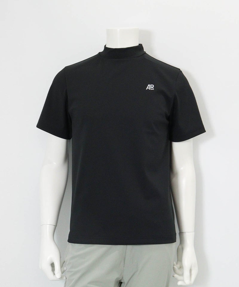 【メンズ】UV冷感バックロゴプルオーバー(ブラック)前