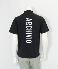 【メンズ】UV冷感バックロゴプルオーバー(ブラック)後ろ