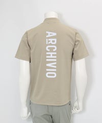 【メンズ】UV冷感バックロゴプルオーバー(ベージュ)後ろ