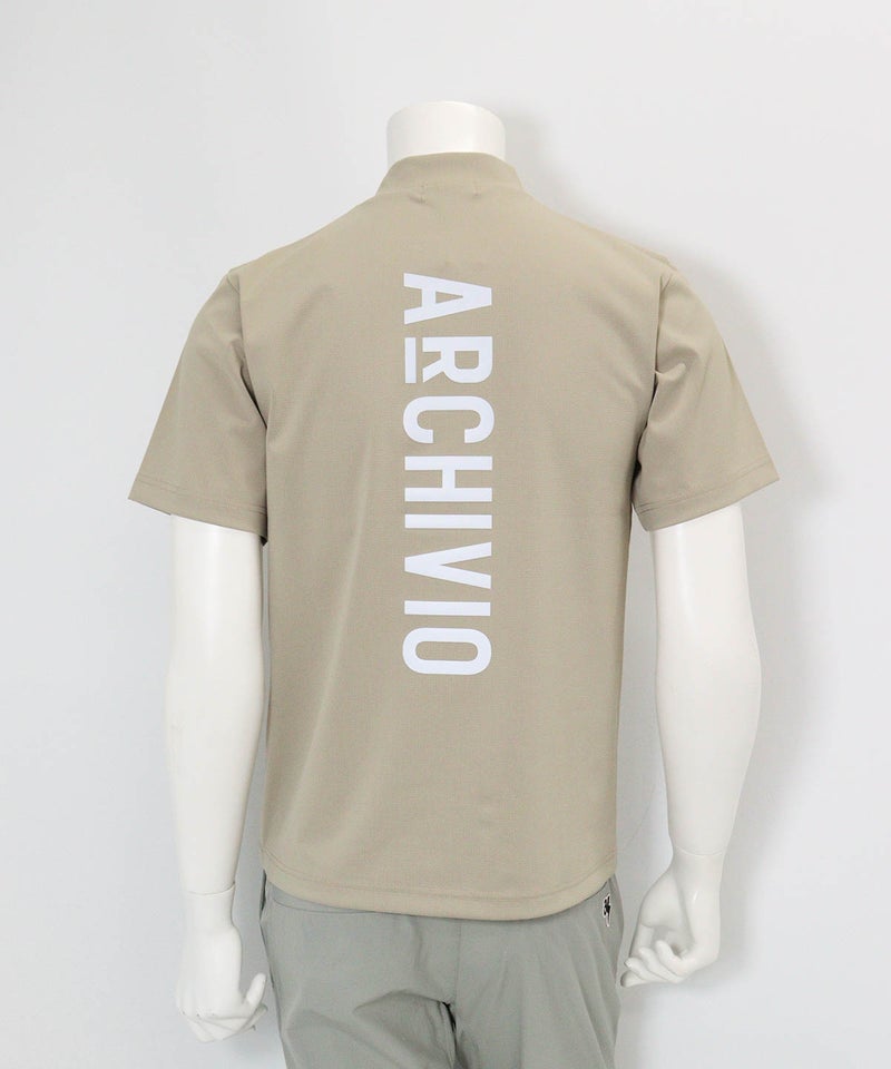 【メンズ】UV冷感バックロゴプルオーバー(ベージュ)後ろ