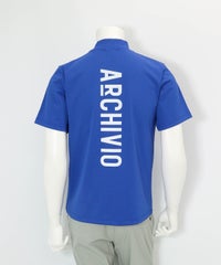 【メンズ】UV冷感バックロゴプルオーバー(ブルー)後ろ