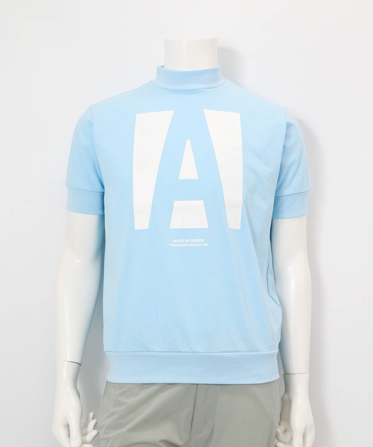 【メンズ】Aロゴ速乾プルオーバー(ライトブルー)前