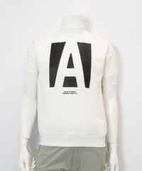 【メンズ】Aロゴ速乾プルオーバー(ホワイト)前