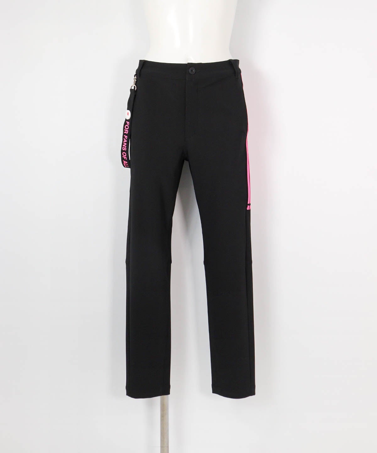 マーカー付きライン撥水パンツ(ブラック)前