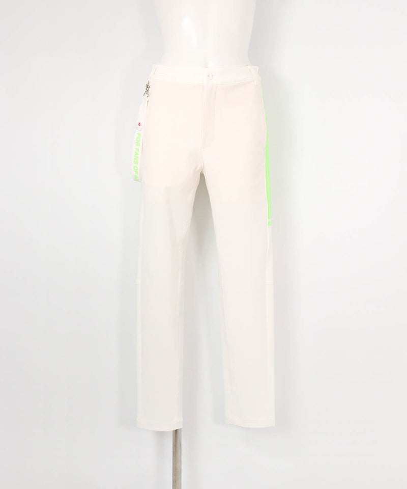 マーカー付きライン撥水パンツ(ホワイト)前
