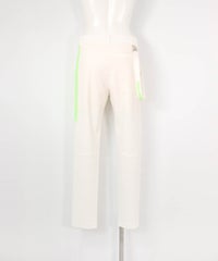 マーカー付きライン撥水パンツ(ホワイト)後ろ