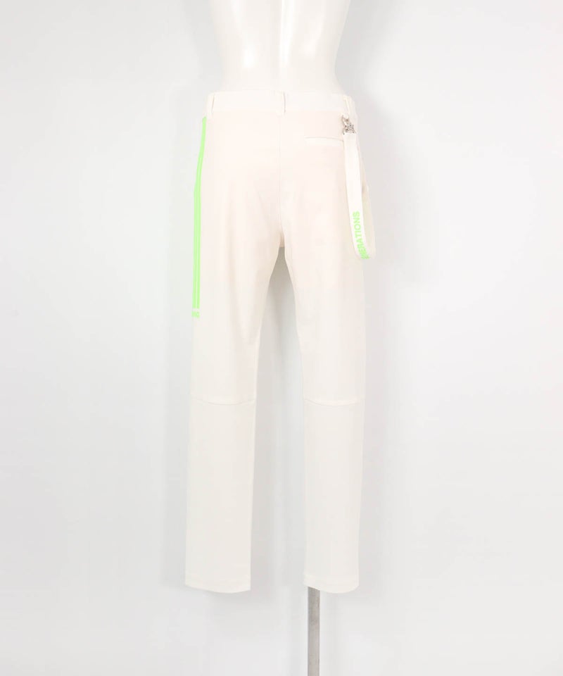 マーカー付きライン撥水パンツ(ホワイト)後ろ