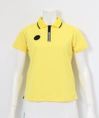 UV速乾ロゴジップポロシャツ(イエロー)前