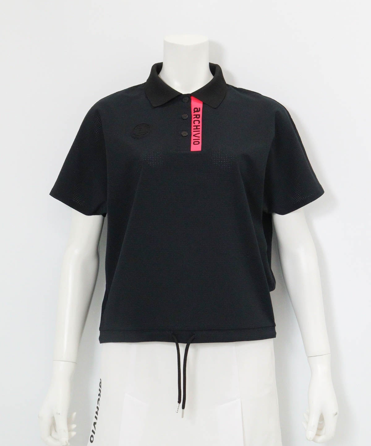 ドルマン通気速乾プルオーバー(ブラック)前