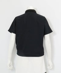 ドルマン通気速乾プルオーバー(ブラック)後ろ