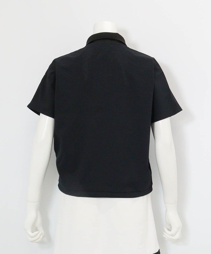 ドルマン通気速乾プルオーバー(ブラック)後ろ