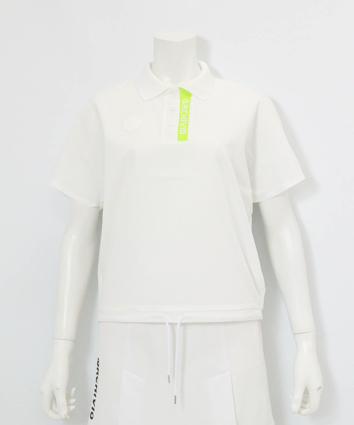 ドルマン通気速乾プルオーバー(ホワイト)前