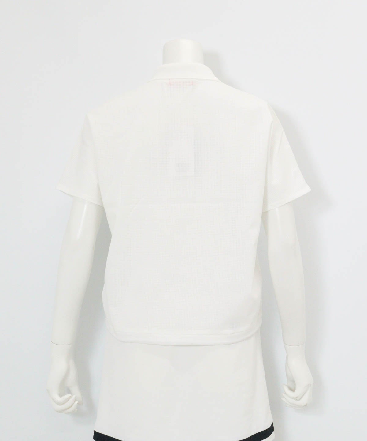 ドルマン通気速乾プルオーバー(ホワイト)後ろ