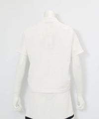 ドルマン通気速乾プルオーバー(ホワイト)後ろ