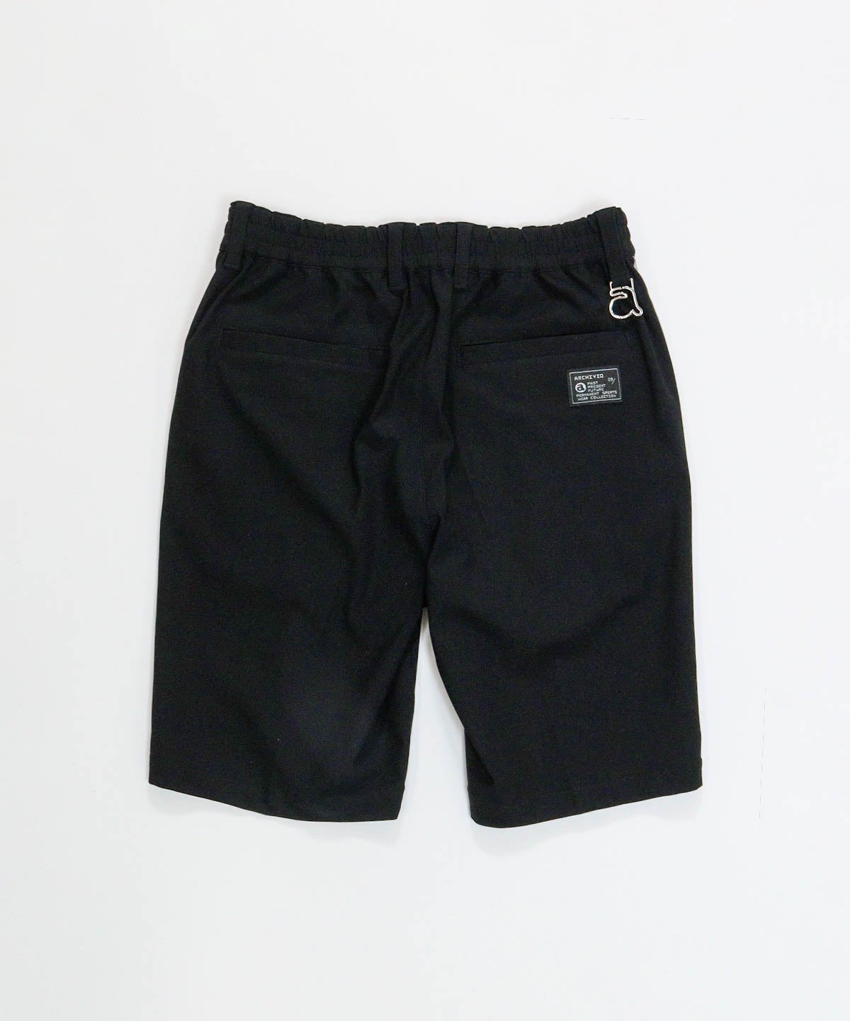 【メンズ】サイドラインUV冷感ショートパンツ(ブラック)後ろ