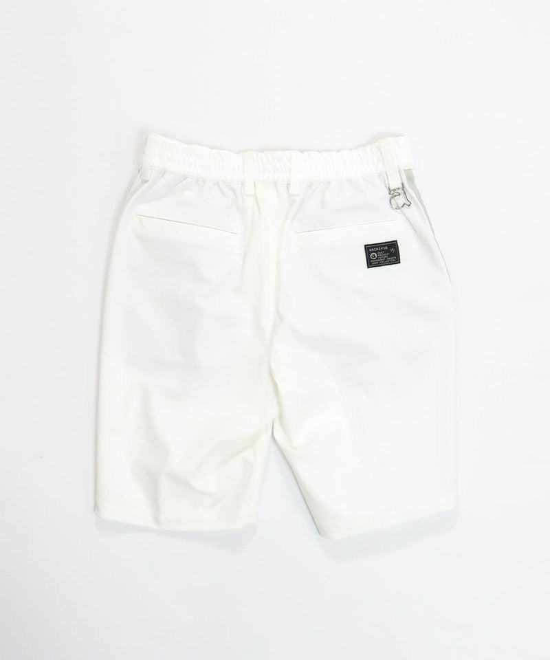 【メンズ】サイドラインUV冷感ショートパンツ(ホワイト)後ろ