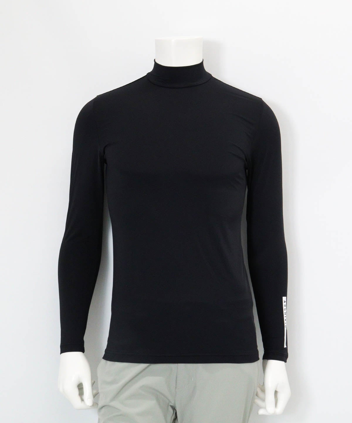 【メンズ】UV冷感ハイネックインナー(ブラック)前