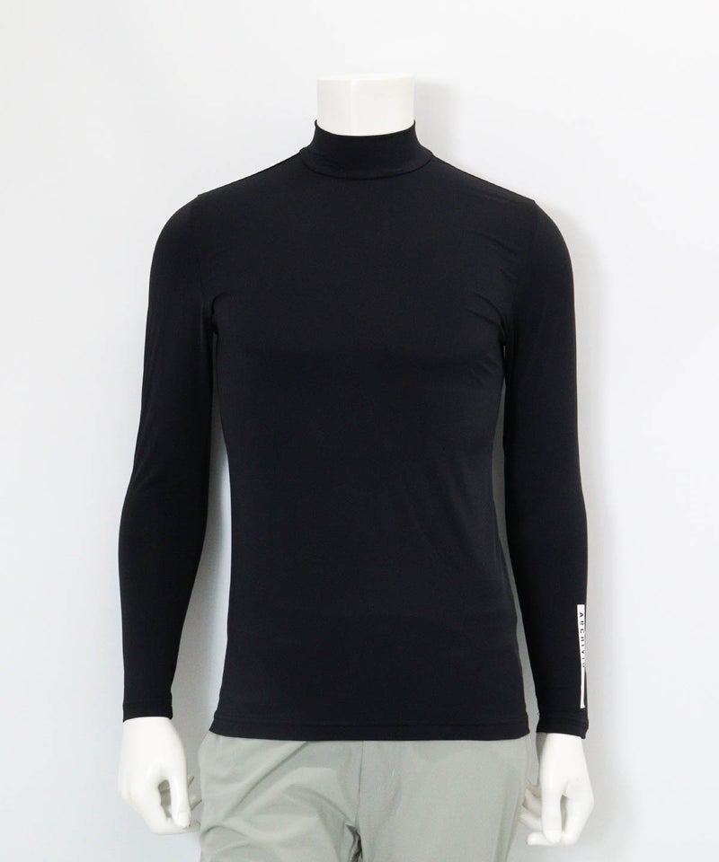 【メンズ】UV冷感ハイネックインナー(ブラック)前