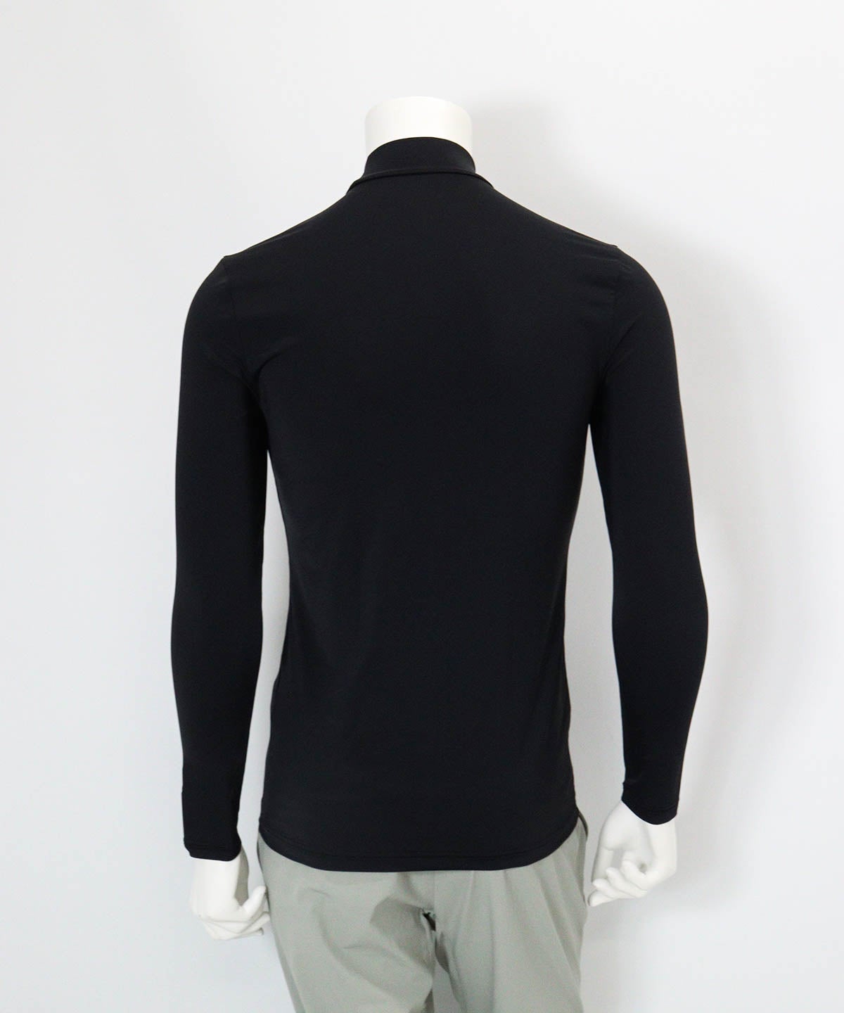 【メンズ】UV冷感ハイネックインナー(ブラック)後ろ
