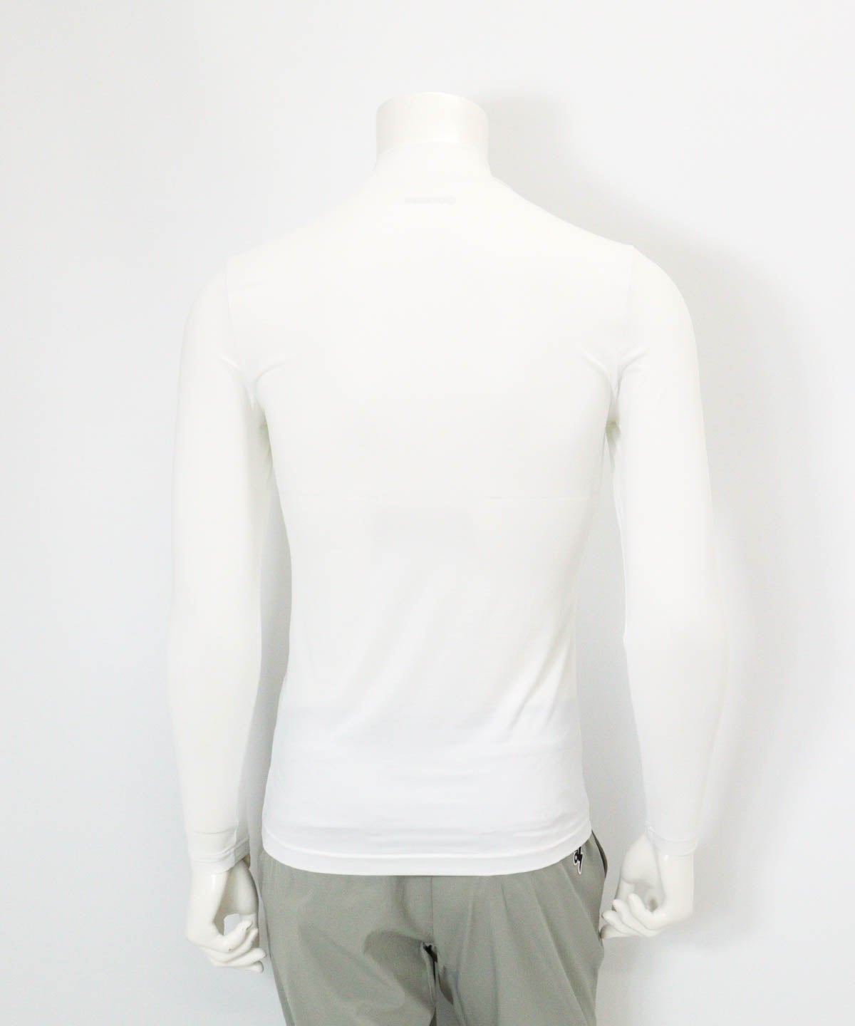 【メンズ】UV冷感ハイネックインナー(ホワイト)後ろ