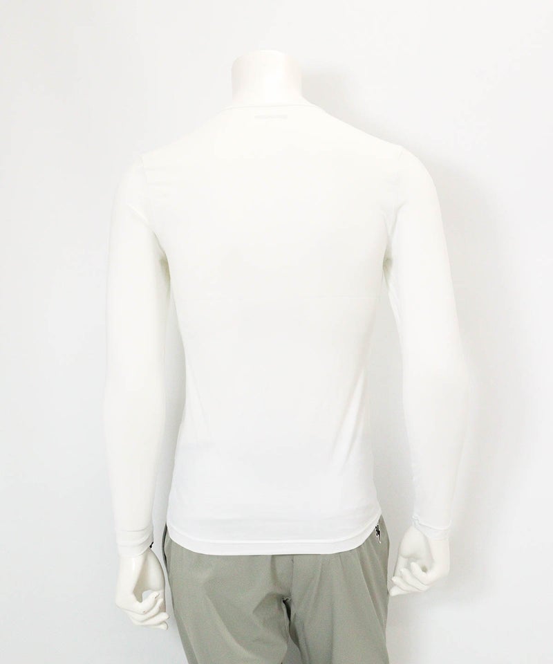 【メンズ】UV冷感クルーネックインナー(ホワイト)後ろ