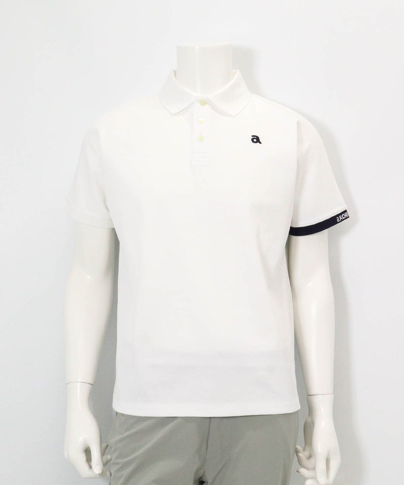 【メンズ】UV速乾ドルマンポロシャツ(ホワイト)前