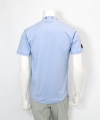 【メンズ】ネック刺繍UV速乾プルオーバー(ライトブルー)後ろ