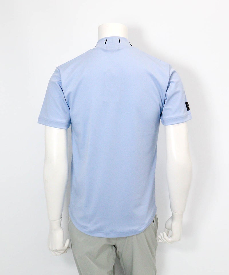 【メンズ】ネック刺繍UV速乾プルオーバー(ライトブルー)後ろ