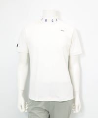 【メンズ】ネック刺繍UV速乾プルオーバー(ホワイト)前