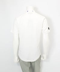 【メンズ】ネック刺繍UV速乾プルオーバー(ホワイト)後ろ