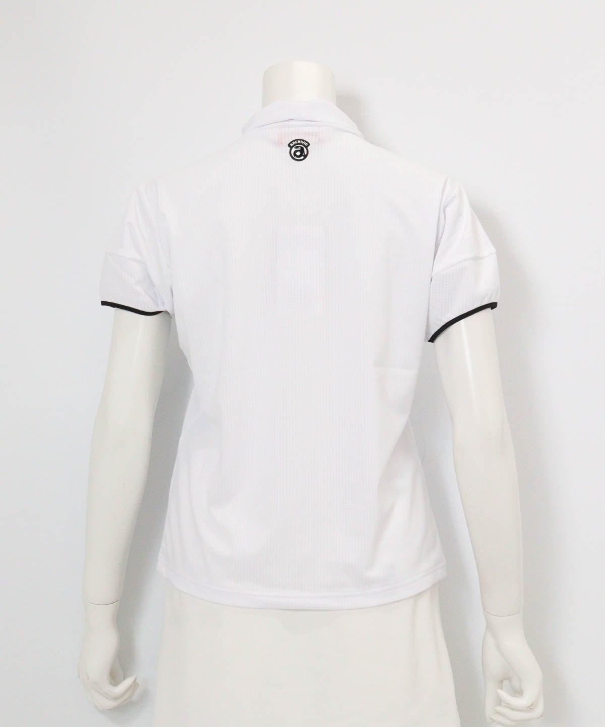 立体スリーブ襟付きプルオーバー(ホワイト)後ろ