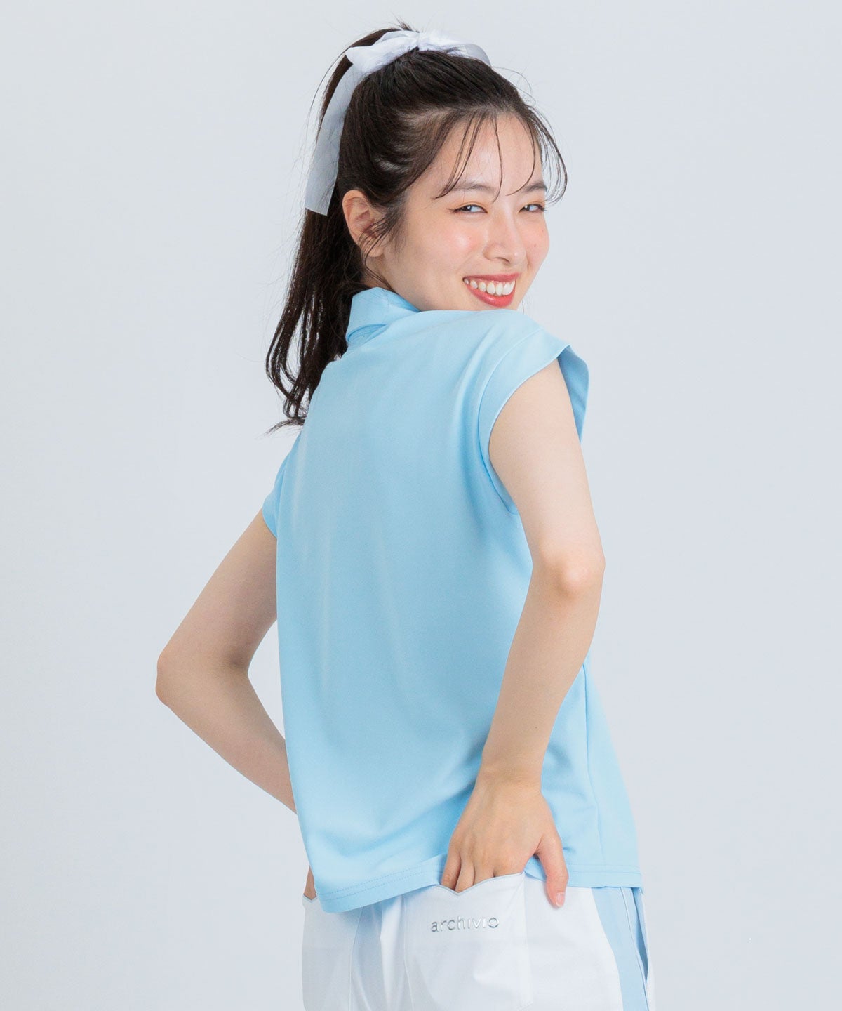 UV速乾ジップ襟プルオーバー|アルチビオ - ゴルフウェアや婦人服通販