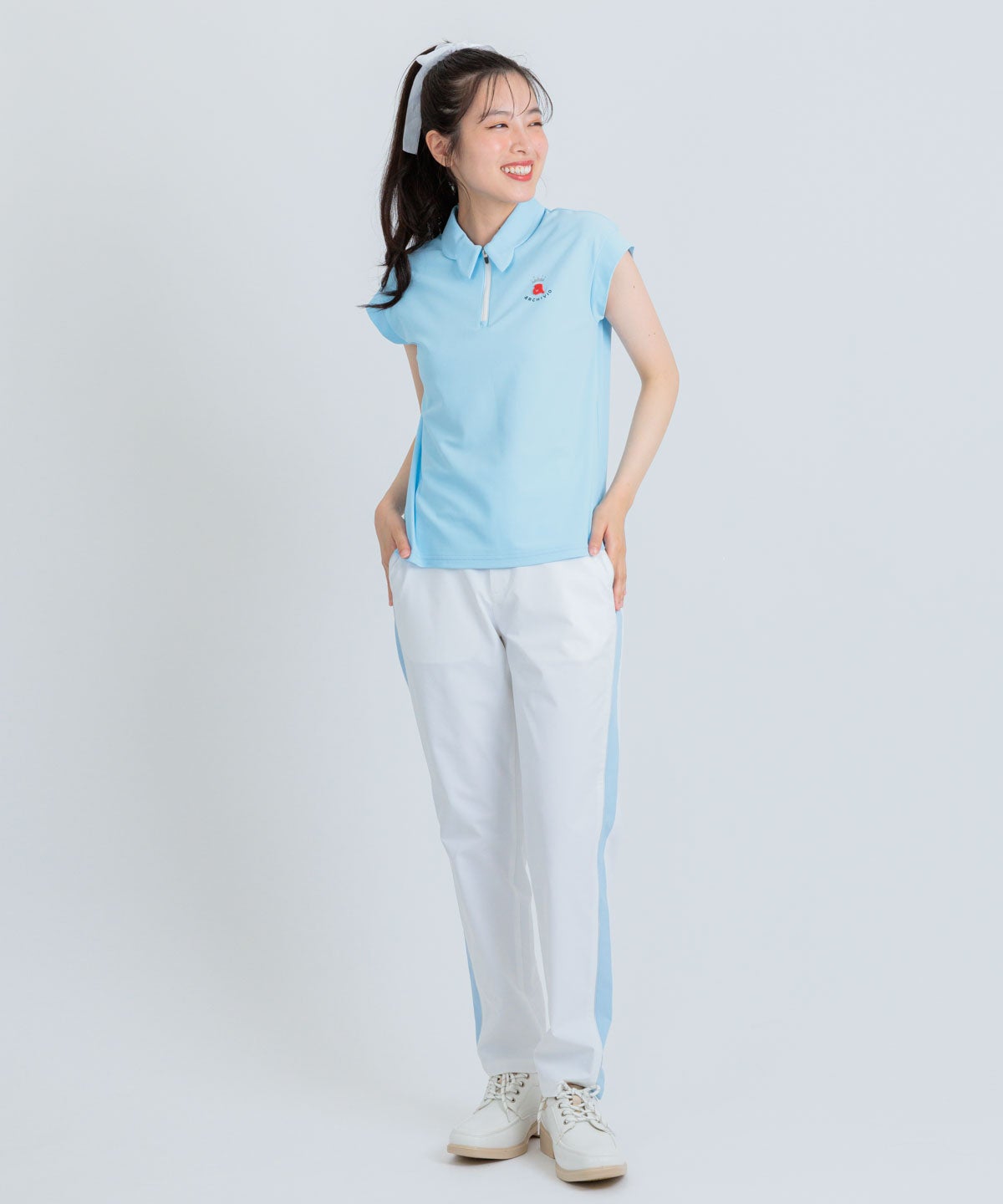 UV速乾ジップ襟プルオーバー|アルチビオ - ゴルフウェアや婦人服通販