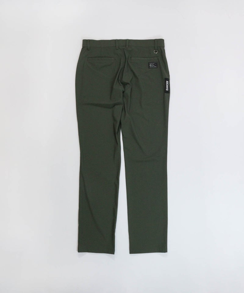 【メンズ】UV冷感テーパードパンツ(カーキ)後ろ