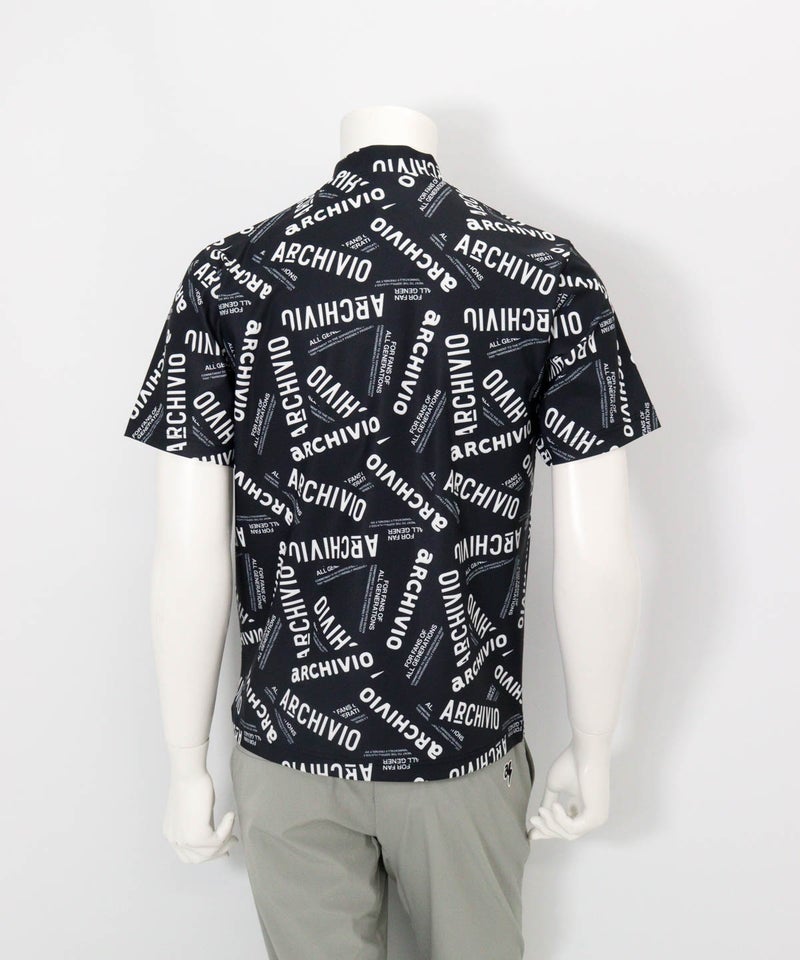 【メンズ】MIXロゴUV冷感プルオーバー(ブラック)後ろ