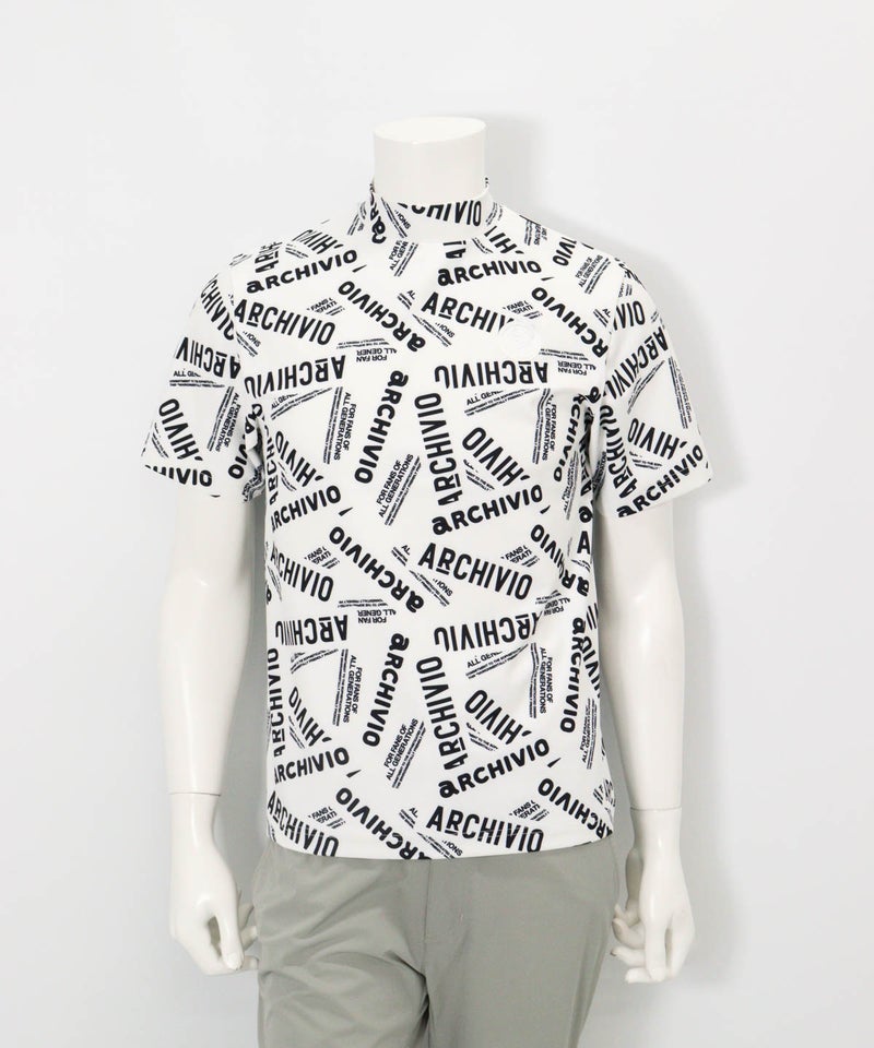 【メンズ】MIXロゴUV冷感プルオーバー(ホワイト)前