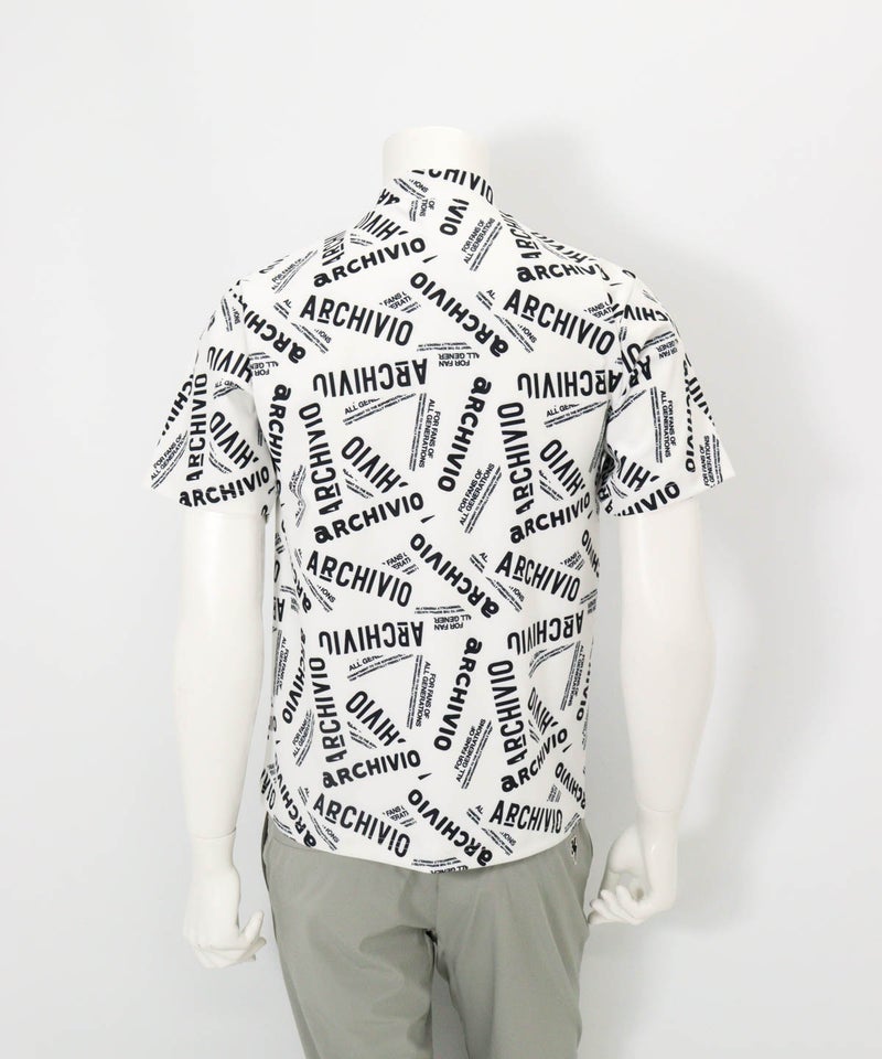 【メンズ】MIXロゴUV冷感プルオーバー(ホワイト)後ろ