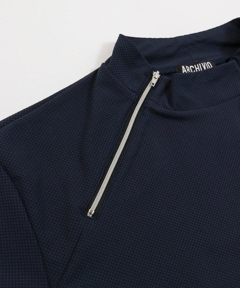 ハーフジップ部分(ネイビー)