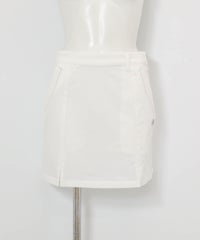 ストーンポケットUV撥水スカート(ホワイト)前
