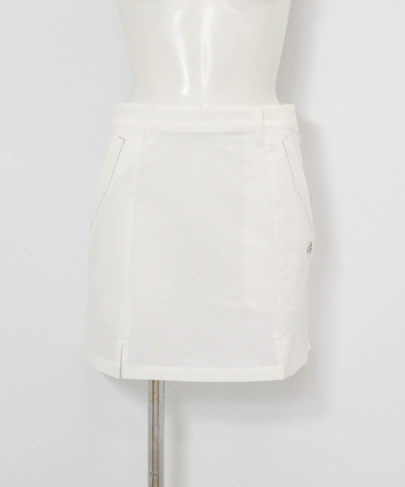 ストーンポケットUV撥水スカート(ホワイト)前