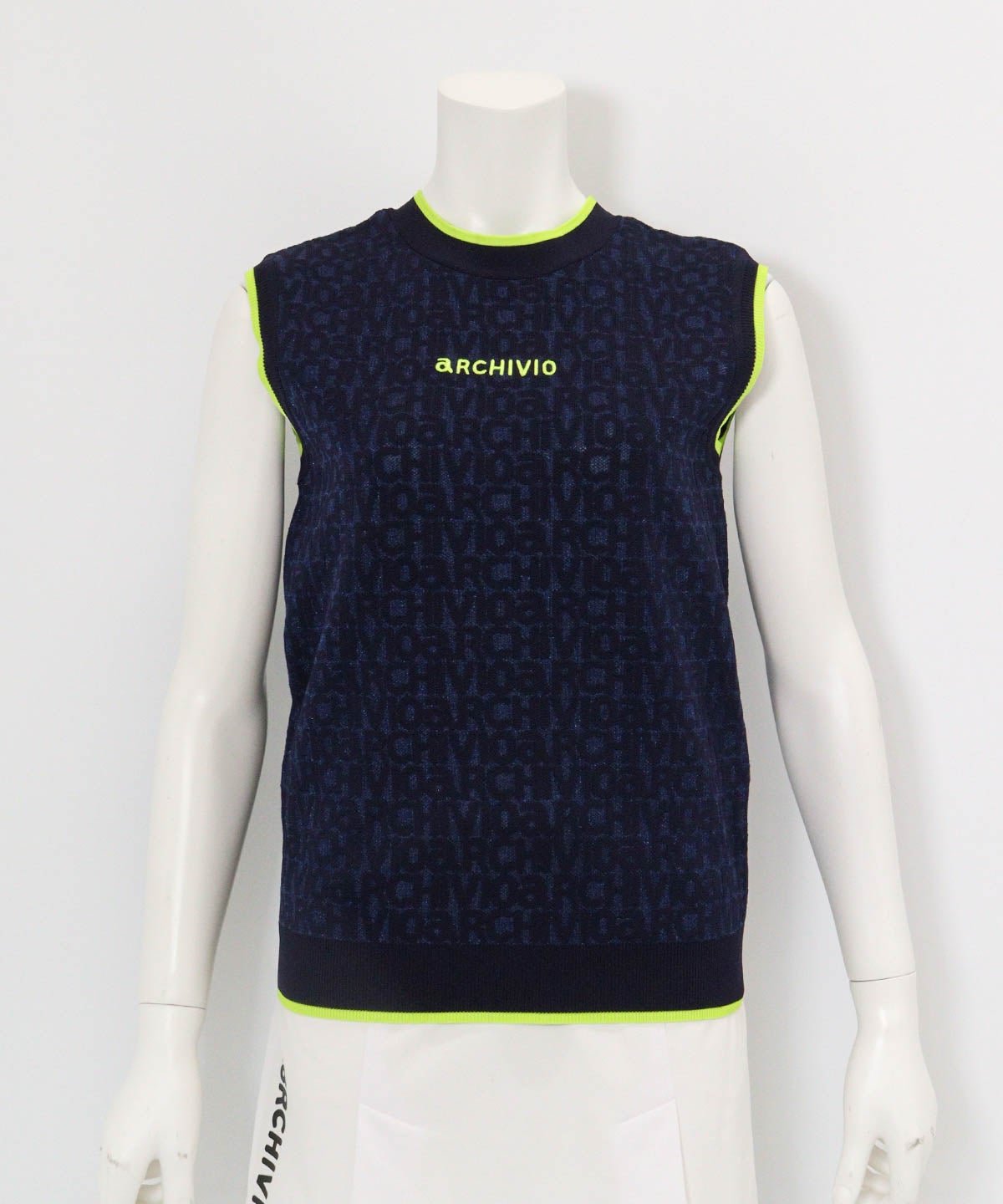 前後2WAYリボンベスト(ネイビー)前