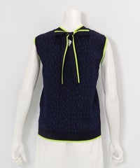 前後2WAYリボンベスト(ネイビー)後ろ