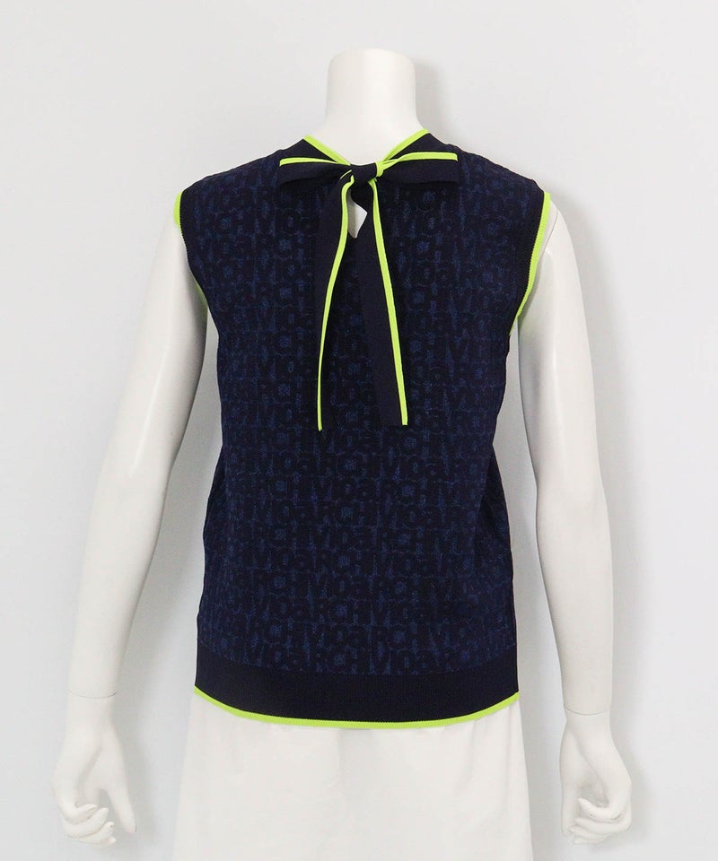 前後2WAYリボンベスト(ネイビー)後ろ