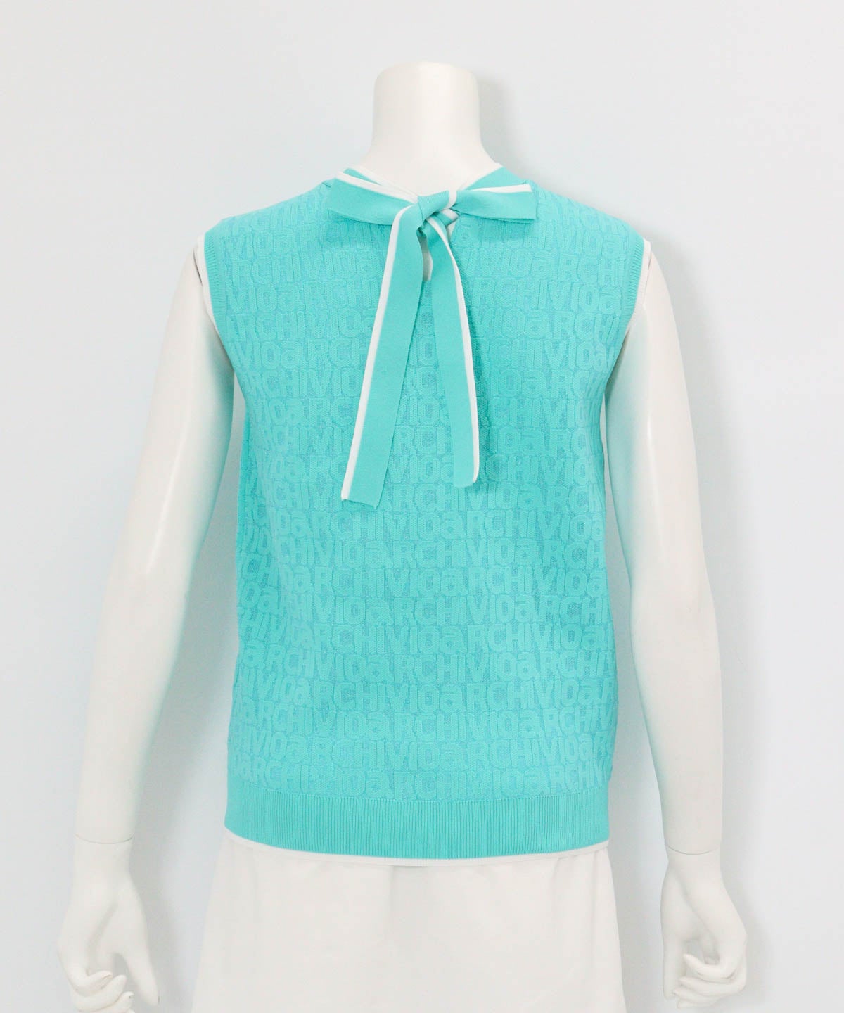 前後2WAYリボンベスト(ライトブルー)後ろ