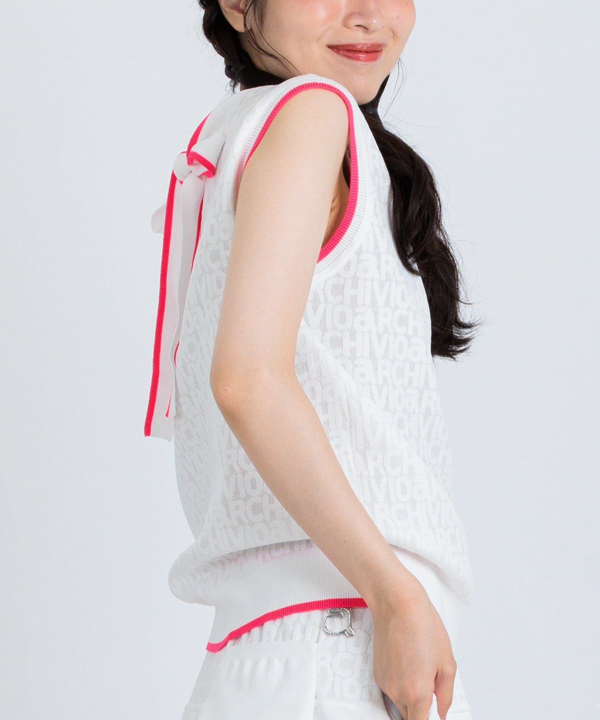 前後2WAYリボンベスト|アルチビオ - ゴルフウェアや婦人服通販