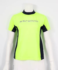 UV速乾サイド配色プルオーバー(イエロー)前