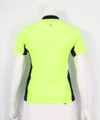 UV速乾サイド配色プルオーバー(イエロー)後ろ